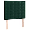 vidaXL peatsiplaat, tumeroheline, 100 x 5 x 118/128 cm, samet