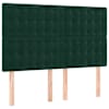 vidaXL peatsiplaat, tumeroheline, 144 x 5 x 118/128 cm, samet
