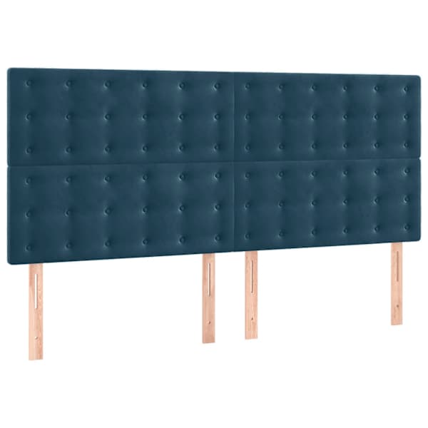 vidaXL peatsiplaat, tumesinine, 180 x 5 x 118/128 cm, samet