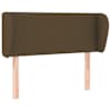 vidaXL voodipeats servadega, tumepruun, 83x23x78/88 cm, kangas