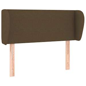 vidaXL voodipeats servadega, tumepruun, 83x23x78/88 cm, kangas