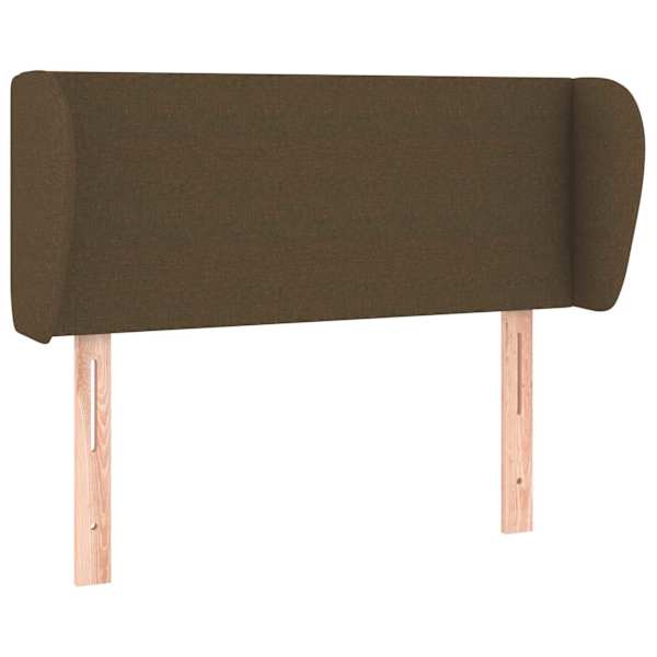 vidaXL voodipeats servadega, tumepruun, 83x23x78/88 cm, kangas
