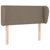 vidaXL voodipeats servadega, pruunikashall, 83x23x78/88 cm, kangas