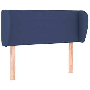vidaXL voodipeats servadega, sinine, 83x23x78/88 cm, kangas