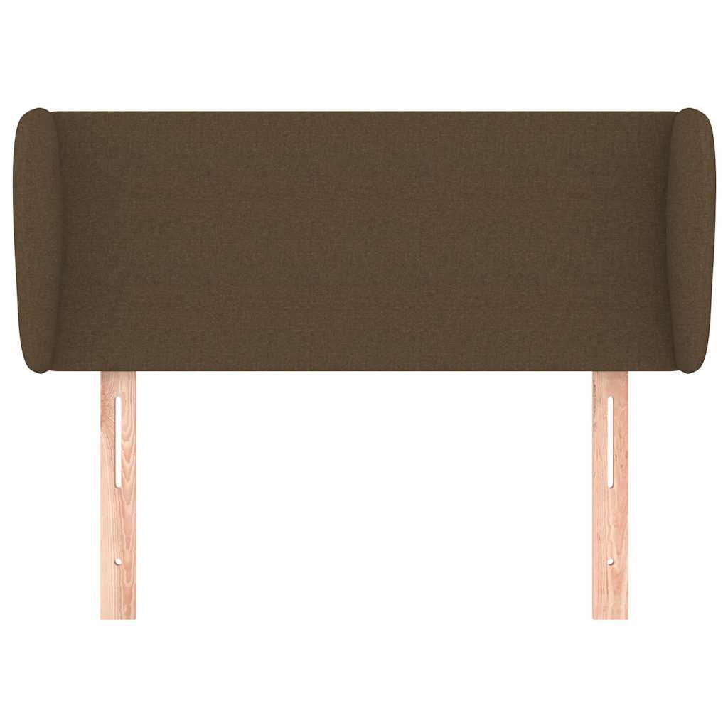 vidaXL Hoofdbord met randen 93x23x78/88 cm stof donkerbruin bruin, foto 2
