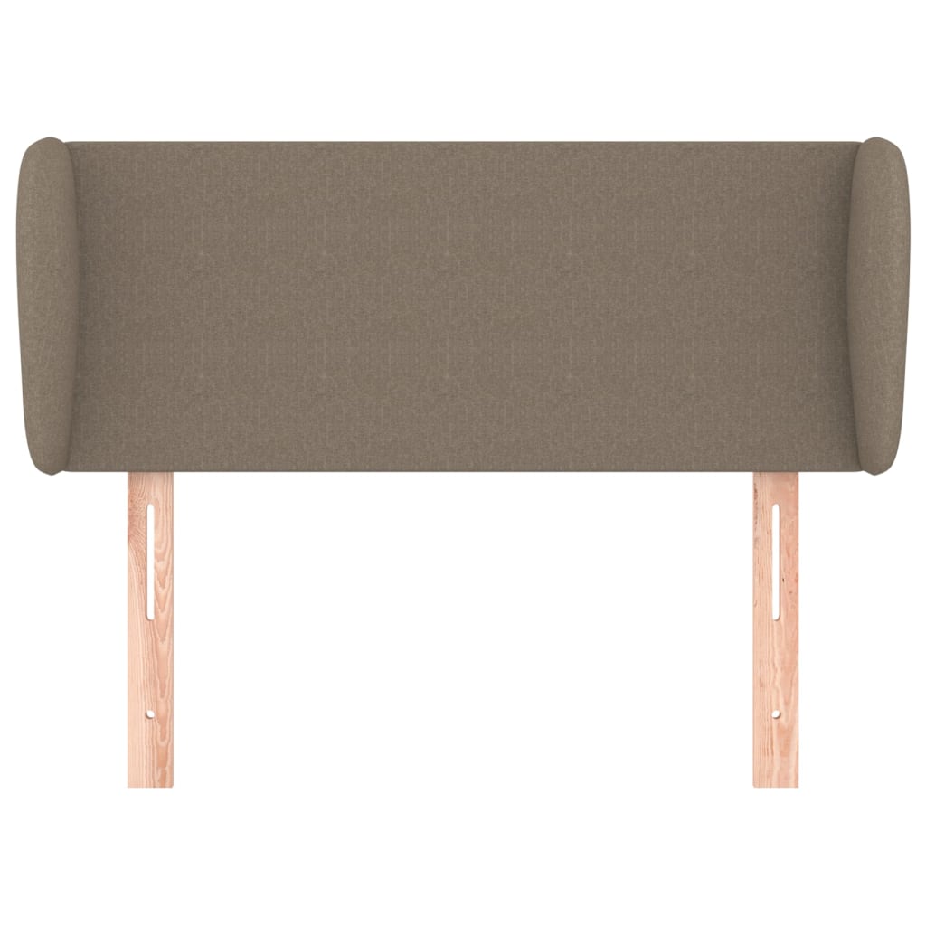 vidaXL Hoofdbord met randen 93x23x78/88 cm stof taupe