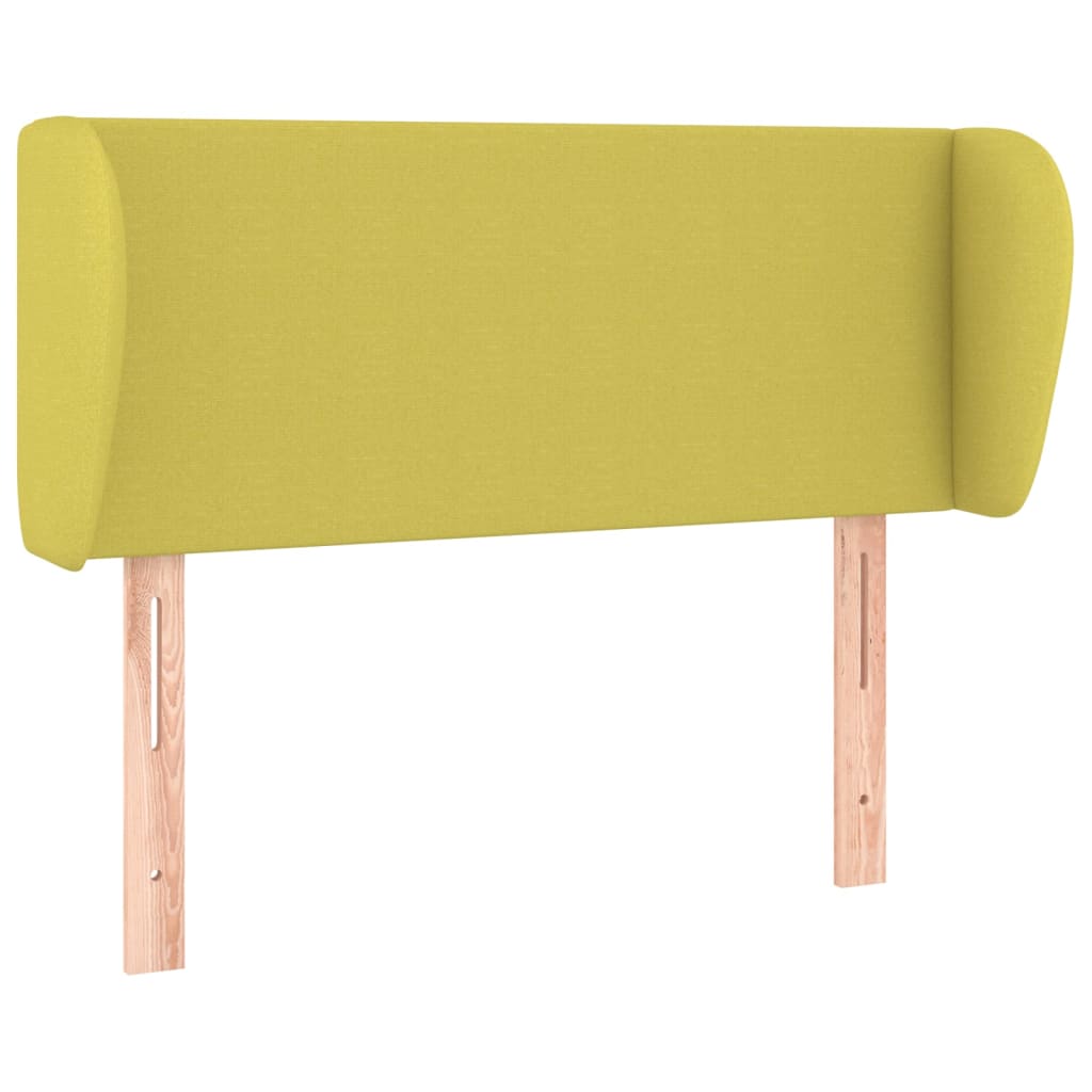vidaXL Hoofdbord met randen 93x23x78/88 cm stof groen