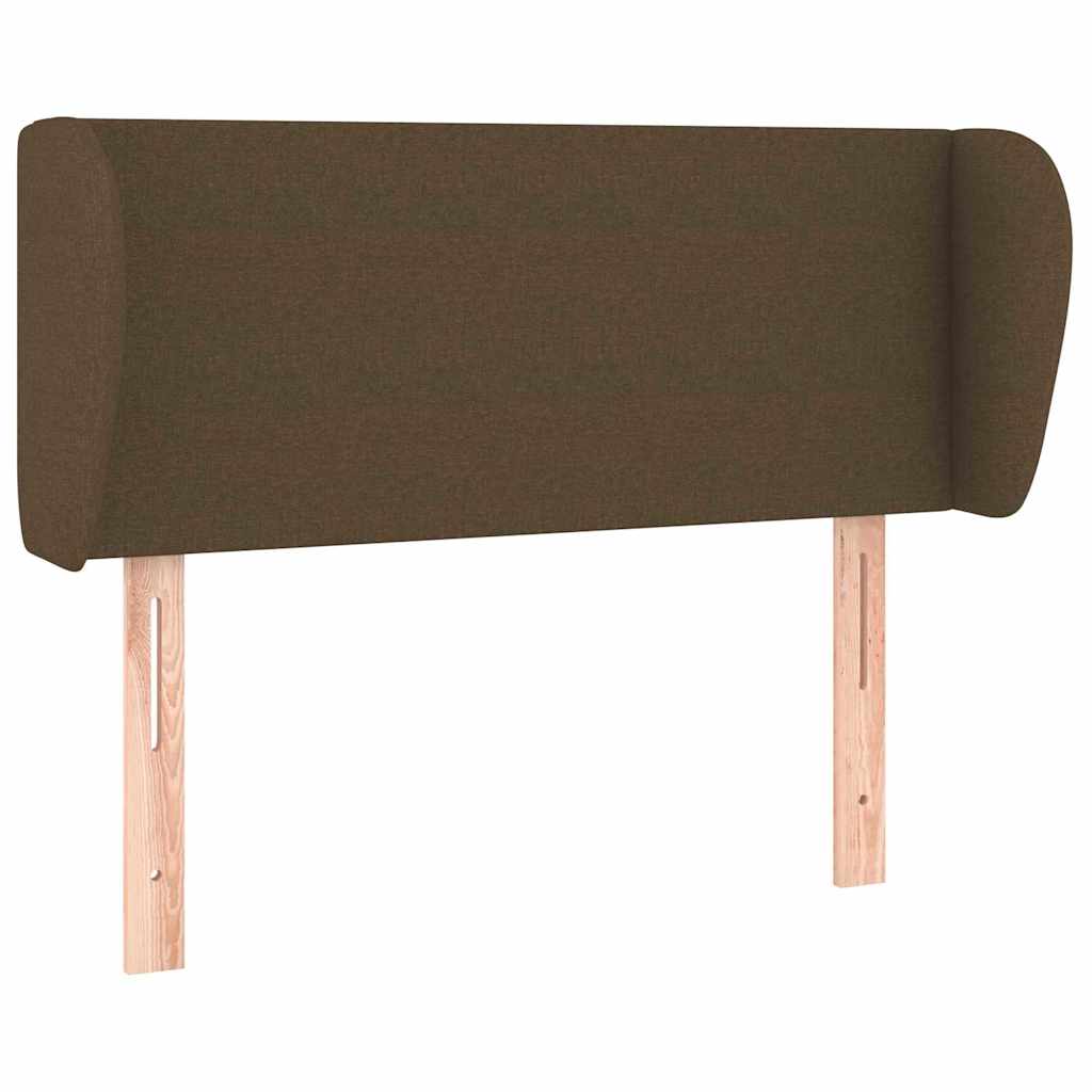 vidaXL Hoofdbord met randen 103x23x78/88 cm stof donkerbruin bruin, foto 3