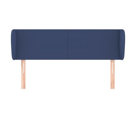 vidaXL Kopfteil mit Ohren Blau 103x23x78/88 cm Stoff