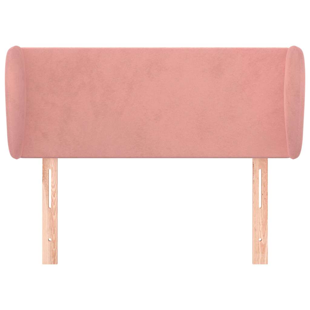 vidaXL Hoofdbord met randen 83x23x78/88 cm fluweel roze, foto 2