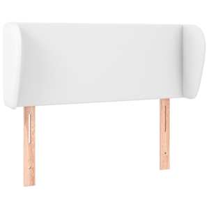 vidaXL voodipeats servadega, valge, 83x23x78/88 cm, kunstnahk