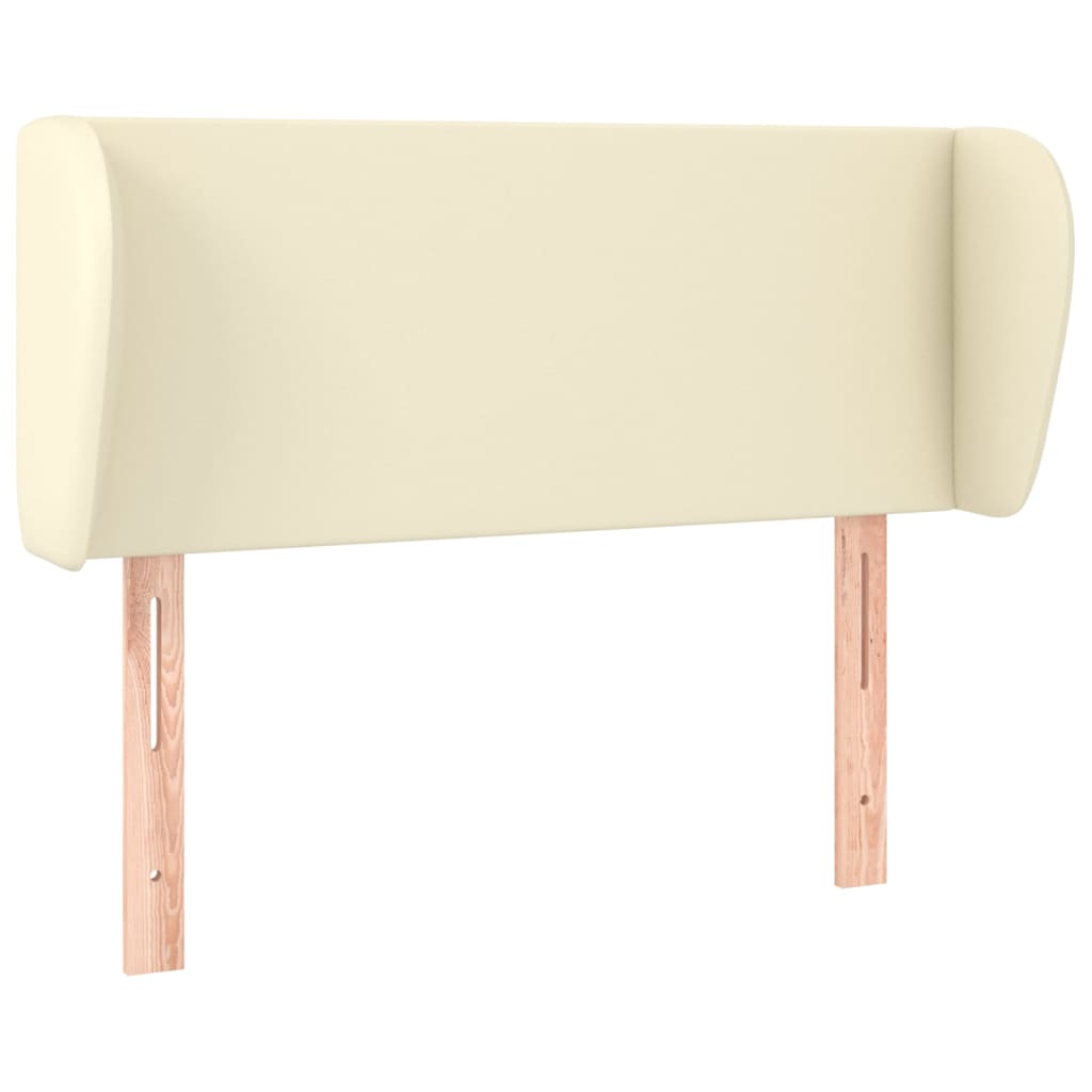 vidaXL Čelo postele typu ušák krémové 83x23x78/88 cm umělá kůže