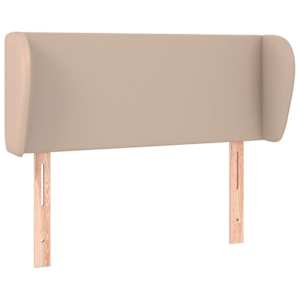 vidaXL voodipeats servadega, cappuccino, 83x23x78/88 cm, kunstnahk