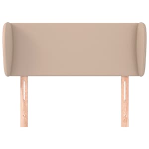 Čelo postele typu ušák cappuccino 83x23x78/88 cm umělá kůže - obrázek 3