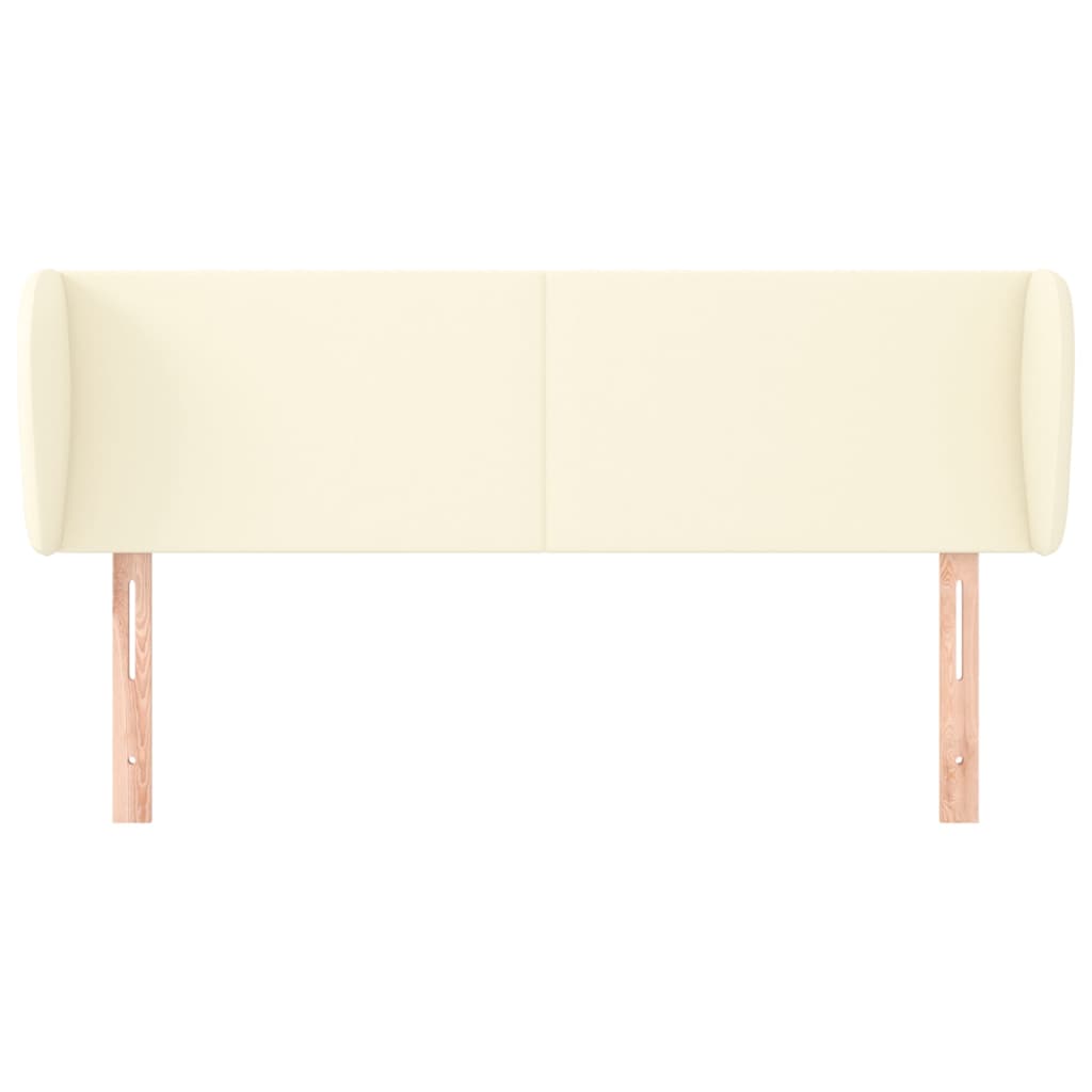 Thumbnail - vidaXL Kopfteil mit Ohren Creme 147x23x78/88 cm Kunstleder