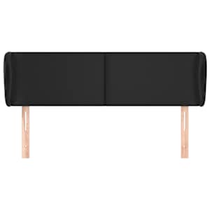 Čelo postele typu ušák šedá 147x23x78/88 cm umělá kůže - obrázek 3