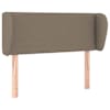 vidaXL voodipeats servadega, pruunikashall, 93 x 23 x 78/88 cm, kangas