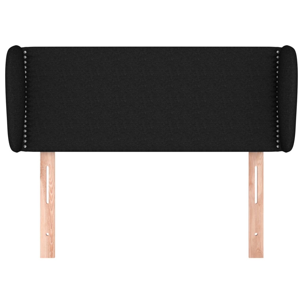 vidaXL Čelo postele so záhybmi čierne 103x23x78/88 cm látka