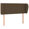 vidaXL voodipeats servadega, tumepruun, 103x23x78/88 cm, kangas