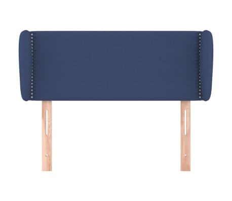 vidaXL Горна табла за легло с уши, синя, 103x23x78/88 см, плат