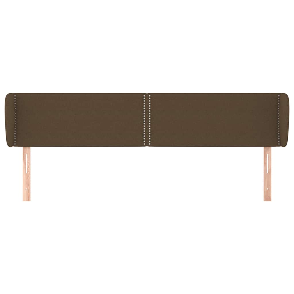 vidaXL Hoofdbord met randen 183x23x78/88 cm stof donkerbruin bruin, foto 2