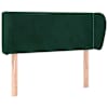 vidaXL voodipeats servadega, tumeroheline, 83x23x78/88 cm, samet