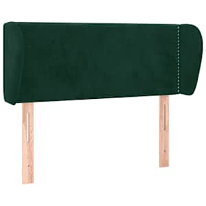 Čelo postele typu ušák tmavě zelené 83x23x78/88 cm samet - obrázek 2