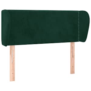 Čelo postele typu ušák tmavě zelené 93x23x78/88 cm samet - obrázek 2
