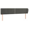 vidaXL voodipeats servadega, tumehall, 183x23x78/88 cm, samet