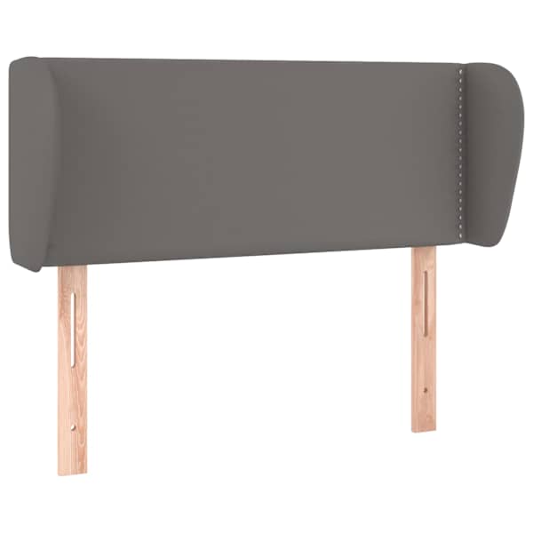 vidaXL voodipeats servadega, hall, 83x23x78/88 cm, kunstnahk