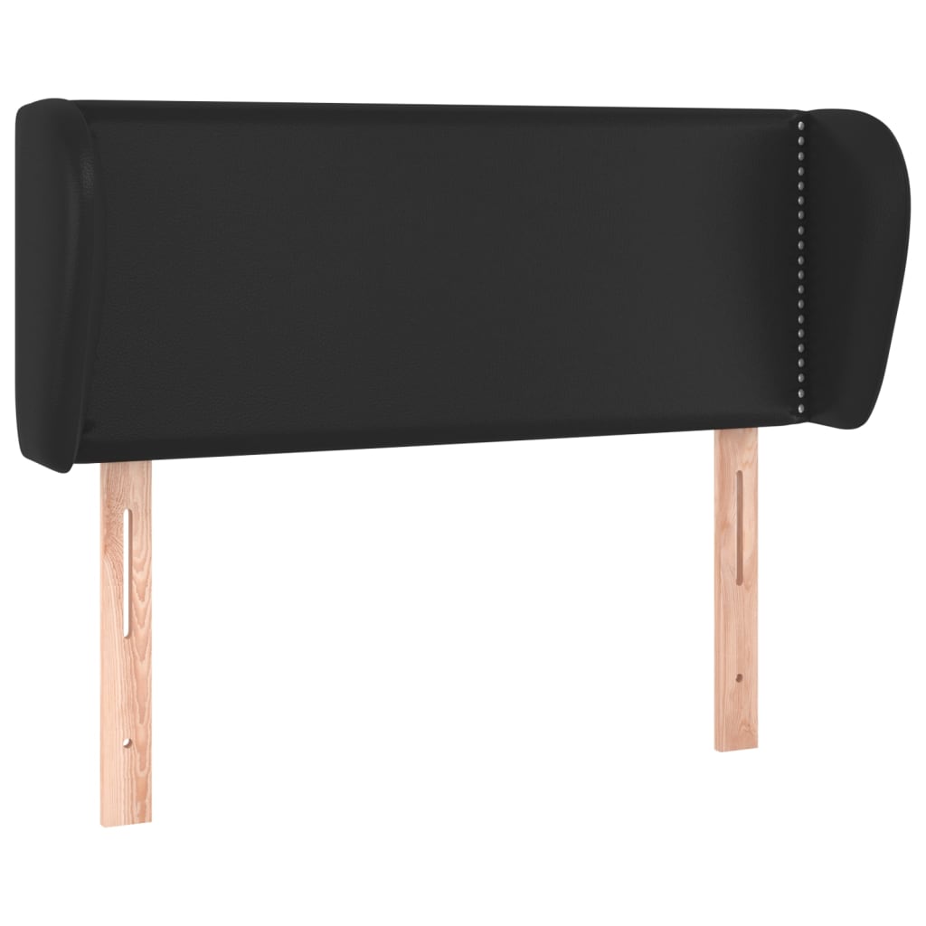 vidaXL Čelo postele typu ušák černé 103x23x78/88 cm umělá kůže