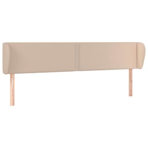 Čelo postele typu ušák cappuccino 163x23x78/88 cm umělá kůže - obrázek 2