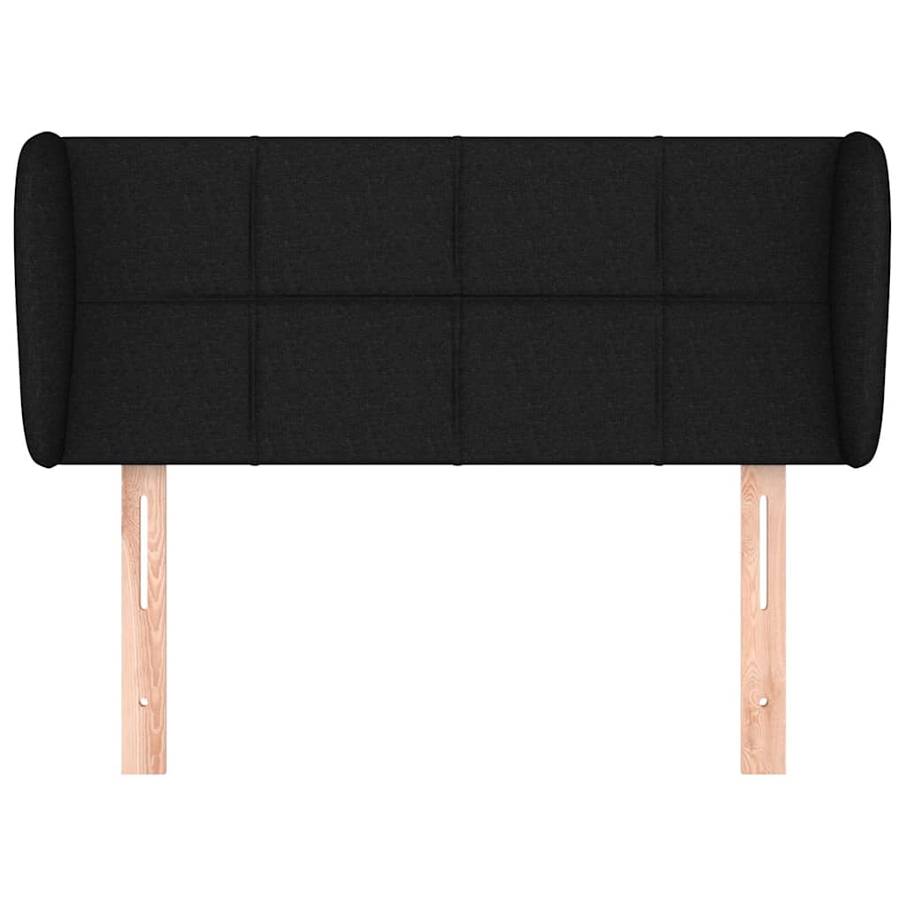 vidaXL Hoofdbord met randen 83x23x78/88 cm stof zwart, foto 2