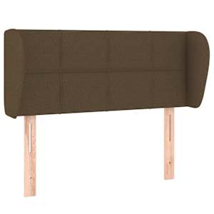 vidaXL voodipeats servadega, tumepruun, 83x23x78/88 cm, kangas