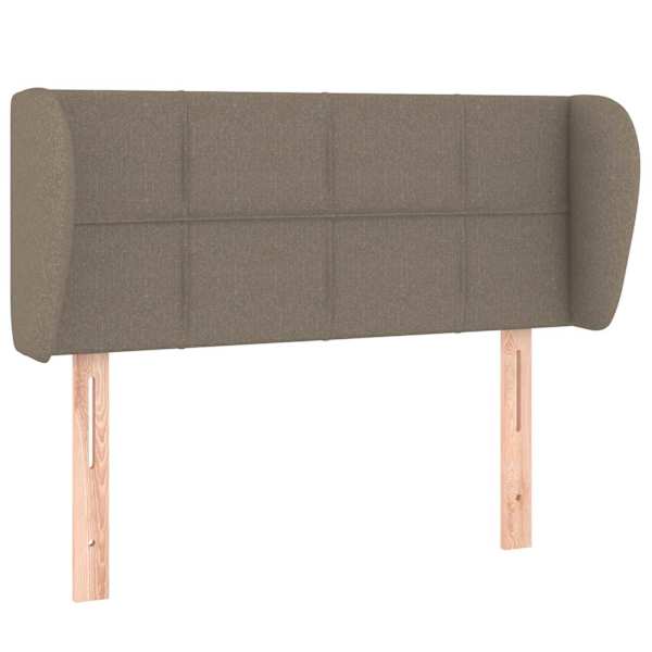 vidaXL voodipeats servadega, pruunikashall, 83x23x78/88 cm, kangas