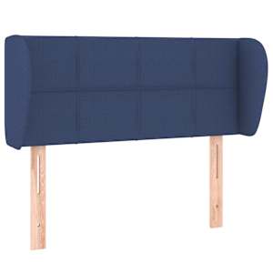 Čelo postele typu ušák modré 83x23x78/88 cm textil - obrázek 2