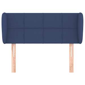 Čelo postele typu ušák modré 83x23x78/88 cm textil - obrázek 3