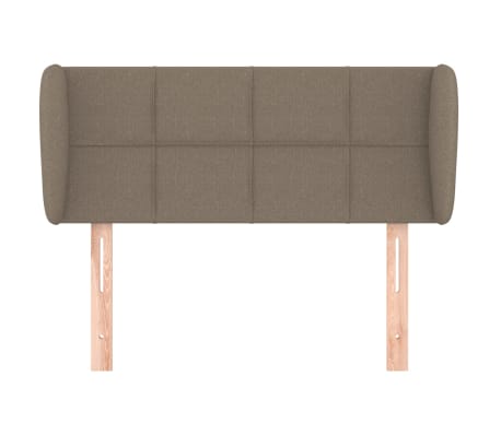 vidaXL Hoofdbord met randen 93x23x78/88 cm stof taupe