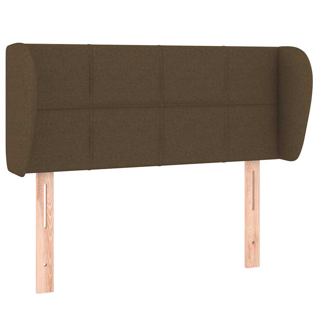 vidaXL Hoofdbord met randen 103x23x78/88 cm stof donkerbruin bruin, foto 3