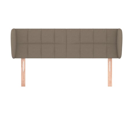 vidaXL Tête de lit avec oreilles Taupe 147x23x78/88 cm Tissu