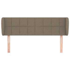 Čelo postele typu ušák taupe 147x23x78/88 cm textil - obrázek 3