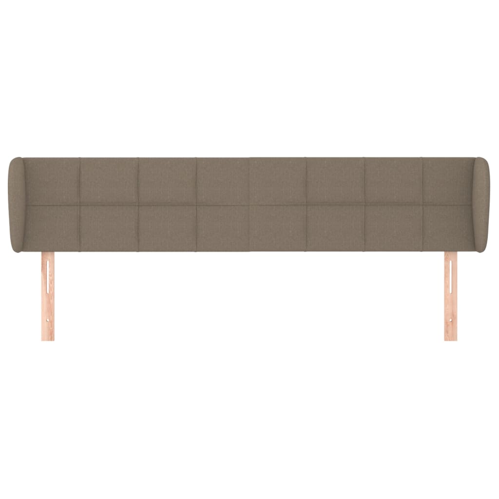 vidaXL tópszínű szövet fejtámla szárnyakkal 203x23x78/88 cm