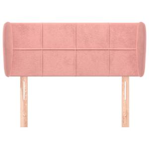 Čelo postele typu ušák růžová 83x23x78/88 cm samet - obrázek 3