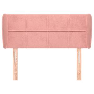 Čelo postele typu ušák růžová 93x23x78/88 cm samet - obrázek 3