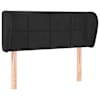 vidaXL voodipeats servadega, must, 103x23x78/88 cm, samet