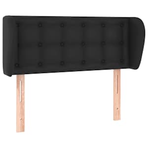 vidaXL voodipeats servadega, must, 83x23x78/88 cm, kunstnahk