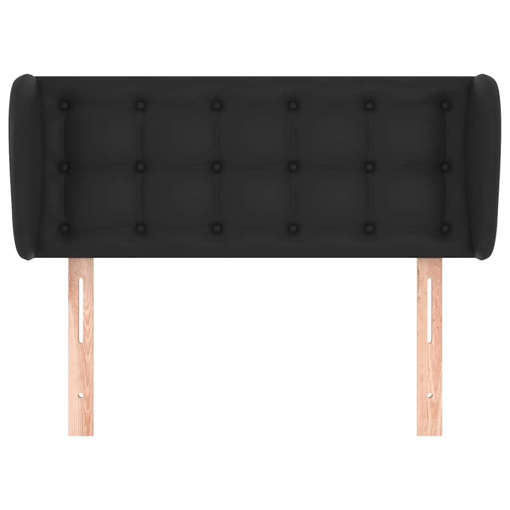 vidaXL Hoofdbord met randen 83x23x78/88 cm kunstleer zwart, foto 2