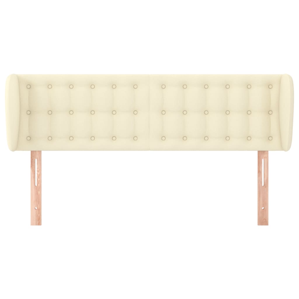 Thumbnail - vidaXL Kopfteil mit Ohren Creme 147x23x78/88 cm Kunstleder