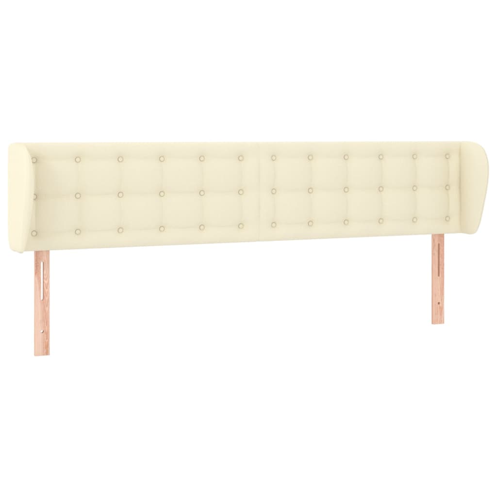 vidaXL Čelo postele typu ušák krémové 163x23x78/88 cm umělá kůže