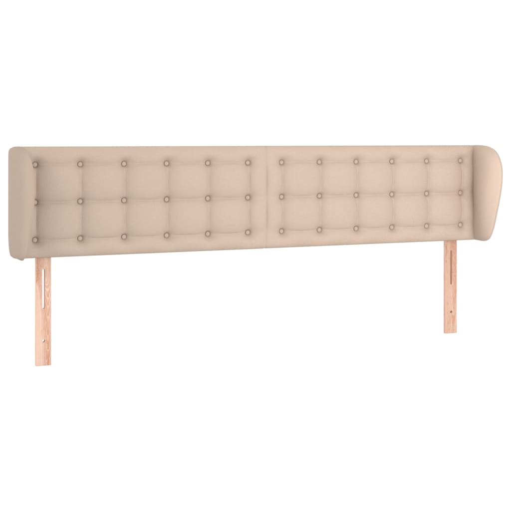 vidaXL Čelo postele typu ušák cappuccino 163x23x78/88 cm umělá kůže